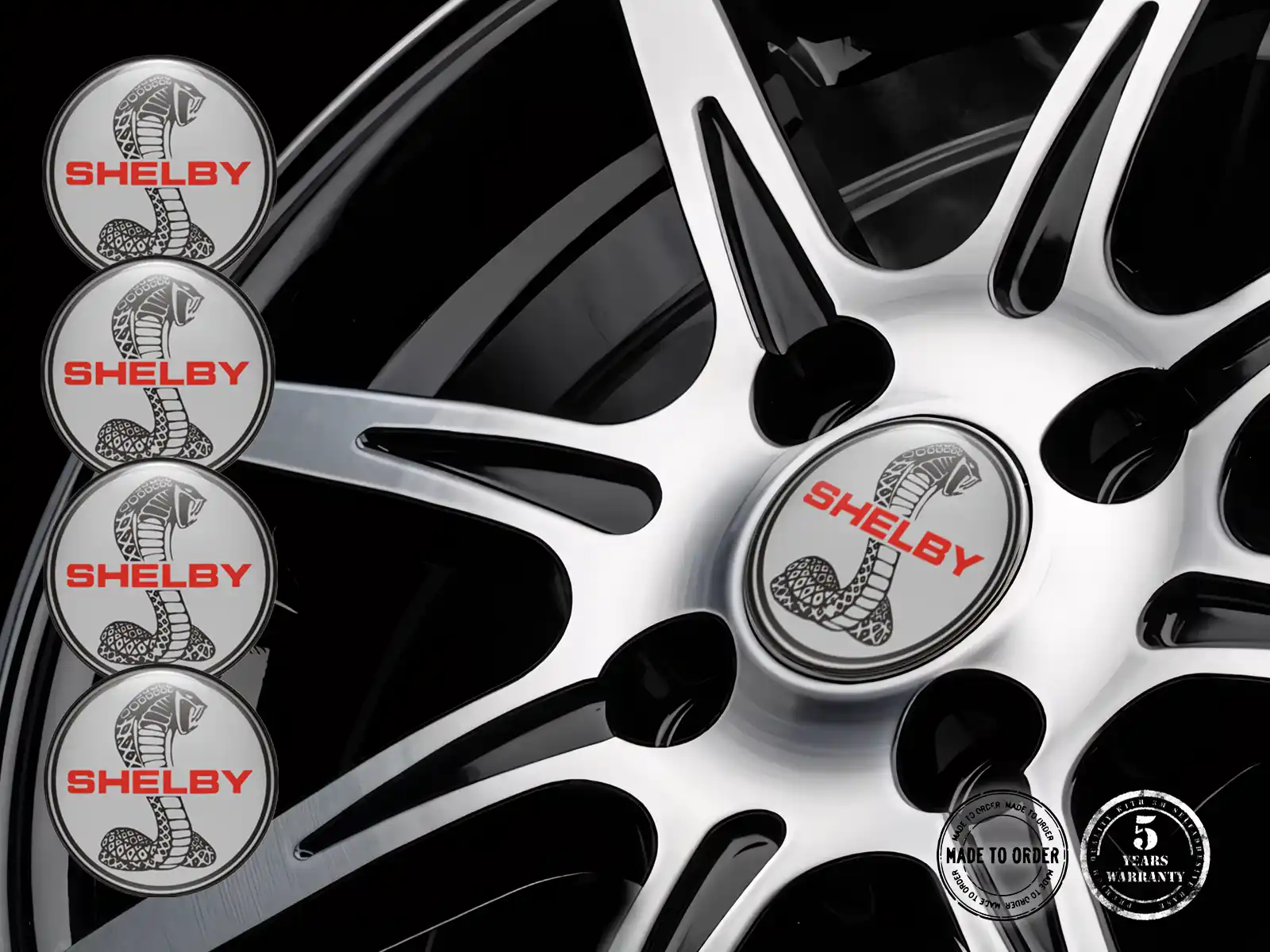 Shelby Epoxy Dome Aufkleber Luxus Autoembleme